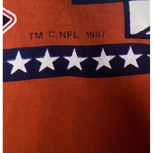 Vintage Denver Broncos Super Bowl 22 Shirt Orange 80s NFL Football Logo 7 XXL - Picture 4 of 9